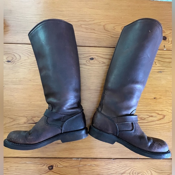 Vintage Chippewa Brown Snake Leather Boots With Buckle Straps Women’s - Picture 8 of 16